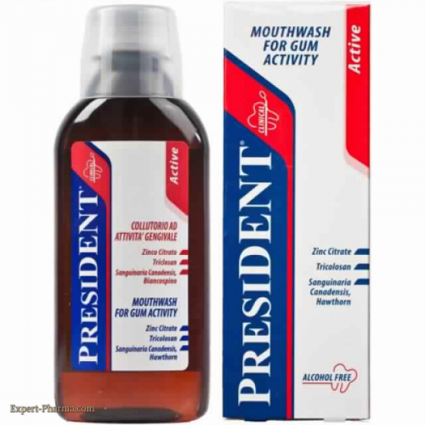 PRESIDENT ACTIVE bain de bouche 250 ml